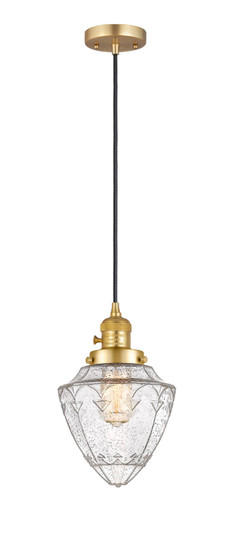 Franklin Restoration LED Mini Pendant in Satin Gold (405|201CSW-SG-G664-7-LED)