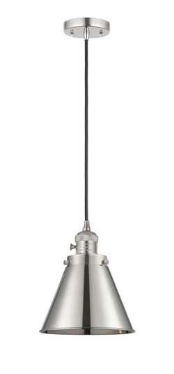 Franklin Restoration One Light Mini Pendant in Polished Nickel (405|201CSW-PN-M13-PN)