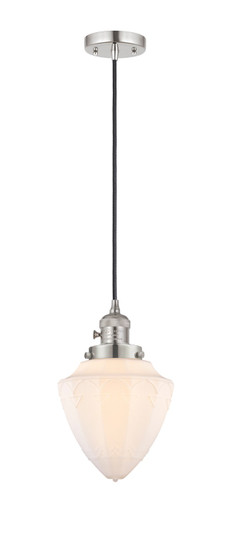 Franklin Restoration One Light Mini Pendant in Polished Nickel (405|201CSW-PN-G661-7)
