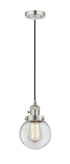 Franklin Restoration LED Mini Pendant in Polished Nickel (405|201CSW-PN-G202-6-LED)