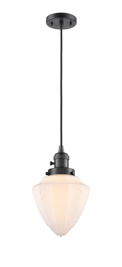 Franklin Restoration One Light Mini Pendant in Oil Rubbed Bronze (405|201CSW-OB-G661-7)