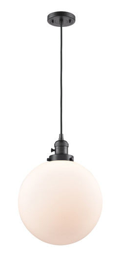 Franklin Restoration LED Mini Pendant in Oil Rubbed Bronze (405|201CSW-OB-G201-12-LED)