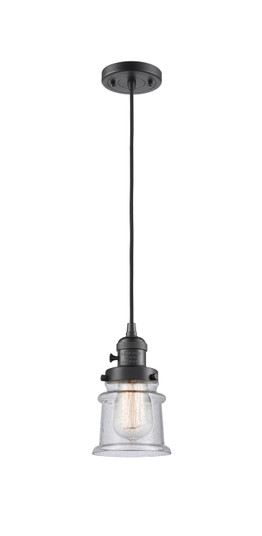 Franklin Restoration One Light Mini Pendant in Oil Rubbed Bronze (405|201CSW-OB-G184S)