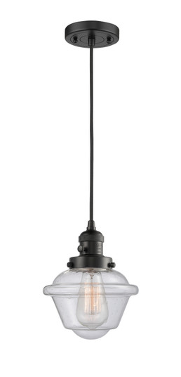 Franklin Restoration One Light Mini Pendant in Matte Black (405|201CSW-BK-G534)