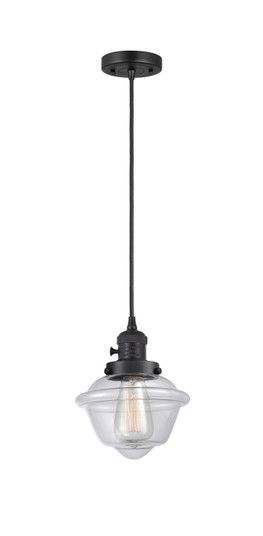 Franklin Restoration One Light Mini Pendant in Matte Black (405|201CSW-BK-G532)