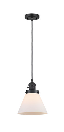 Franklin Restoration One Light Mini Pendant in Matte Black (405|201CSW-BK-G41)