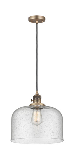 Franklin Restoration LED Mini Pendant in Brushed Brass (405|201CSW-BB-G74-L-LED)