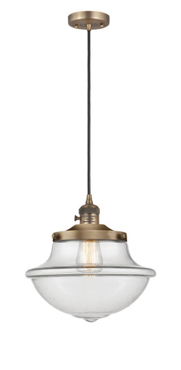 Franklin Restoration One Light Mini Pendant in Brushed Brass (405|201CSW-BB-G542)