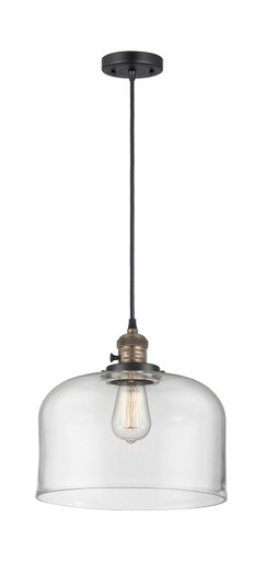 Franklin Restoration One Light Mini Pendant in Black Antique Brass (405|201CSW-BAB-G72-L)