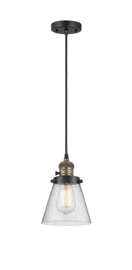 Franklin Restoration LED Mini Pendant in Black Antique Brass (405|201CSW-BAB-G64-LED)