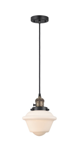 Franklin Restoration One Light Mini Pendant in Black Antique Brass (405|201CSW-BAB-G531)