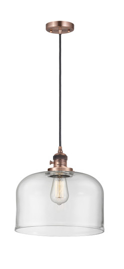 Franklin Restoration LED Mini Pendant in Antique Copper (405|201CSW-AC-G72-L-LED)