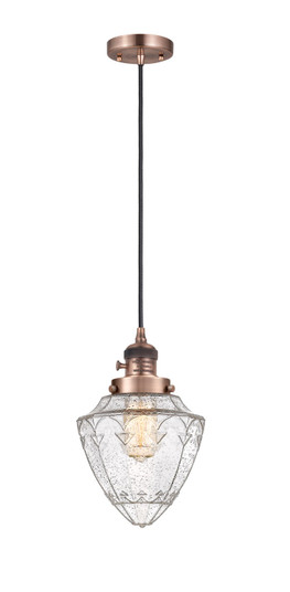Franklin Restoration One Light Mini Pendant in Antique Copper (405|201CSW-AC-G664-7)