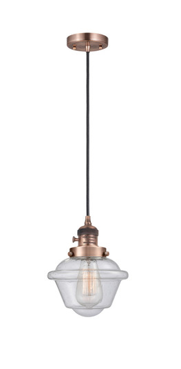 Franklin Restoration LED Mini Pendant in Antique Copper (405|201CSW-AC-G534-LED)