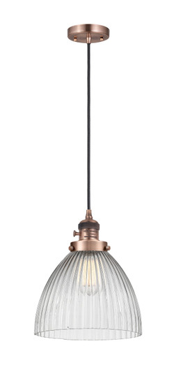 Franklin Restoration LED Mini Pendant in Antique Copper (405|201CSW-AC-G222-LED)