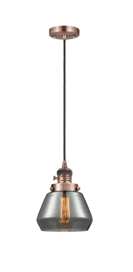 Franklin Restoration One Light Mini Pendant in Antique Copper (405|201CSW-AC-G173)