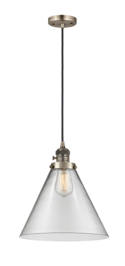 Franklin Restoration LED Mini Pendant in Antique Brass (405|201CSW-AB-G42-L-LED)
