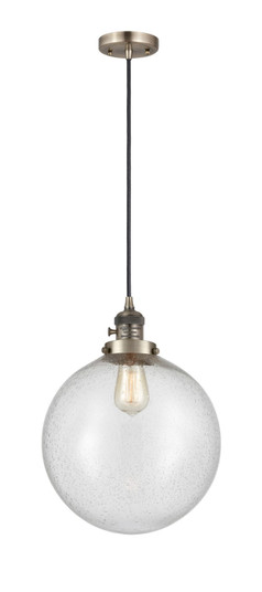 Franklin Restoration LED Mini Pendant in Antique Brass (405|201CSW-AB-G204-12-LED)