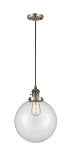 Franklin Restoration LED Mini Pendant in Antique Brass (405|201CSW-AB-G202-10-LED)