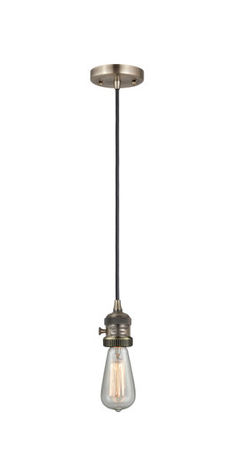 Franklin Restoration One Light Mini Pendant in Antique Brass (405|201CSW-AB)