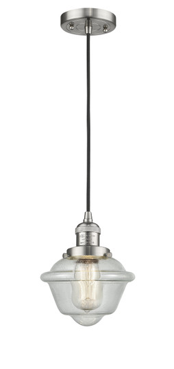 Franklin Restoration One Light Mini Pendant in Brushed Satin Nickel (405|201C-SN-G534)
