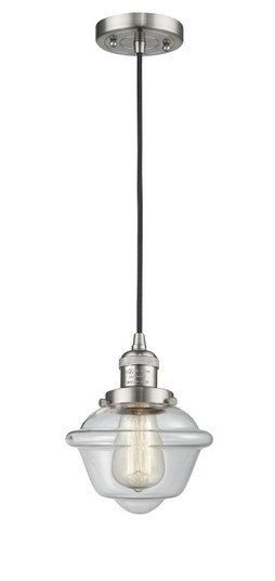 Franklin Restoration One Light Mini Pendant in Brushed Satin Nickel (405|201C-SN-G532)
