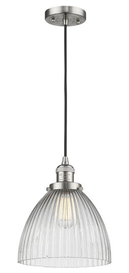 Franklin Restoration One Light Mini Pendant in Brushed Satin Nickel (405|201C-SN-G222)