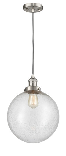 Franklin Restoration One Light Mini Pendant in Brushed Satin Nickel (405|201C-SN-G204-12)