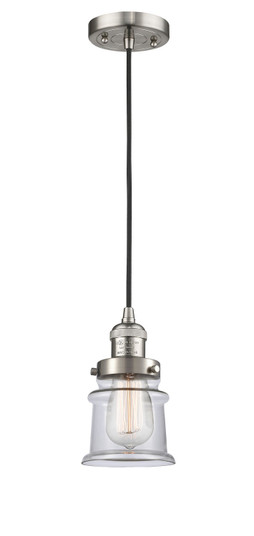 Franklin Restoration LED Mini Pendant in Brushed Satin Nickel (405|201C-SN-G182S-LED)