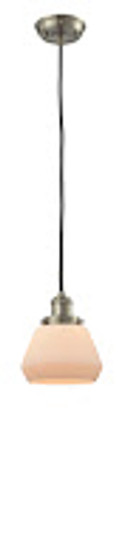 Franklin Restoration One Light Mini Pendant in Brushed Satin Nickel (405|201C-SN-G171)