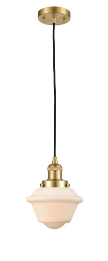 Franklin Restoration One Light Mini Pendant in Satin Gold (405|201C-SG-G531)