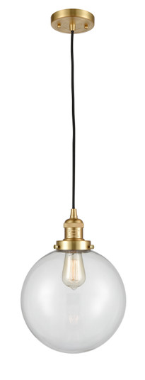 Franklin Restoration One Light Mini Pendant in Satin Gold (405|201C-SG-G202-10)
