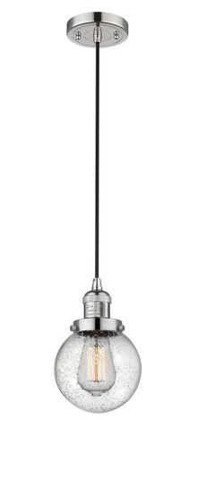 Franklin Restoration LED Mini Pendant in Polished Nickel (405|201C-PN-G204-6-LED)