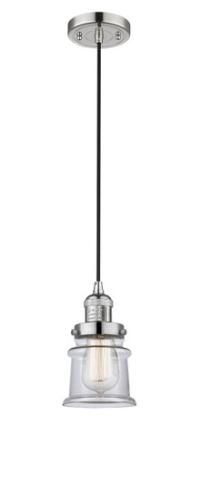 Franklin Restoration One Light Mini Pendant in Polished Nickel (405|201C-PN-G182S)