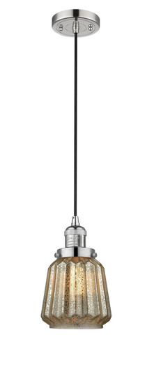 Franklin Restoration One Light Mini Pendant in Polished Nickel (405|201C-PN-G146)