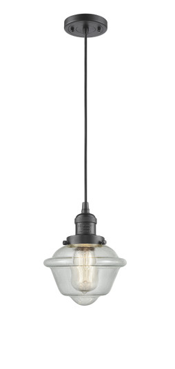 Franklin Restoration One Light Mini Pendant in Oil Rubbed Bronze (405|201C-OB-G534)