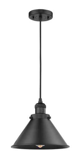 Franklin Restoration One Light Mini Pendant in Matte Black (405|201C-BK-M10-BK)