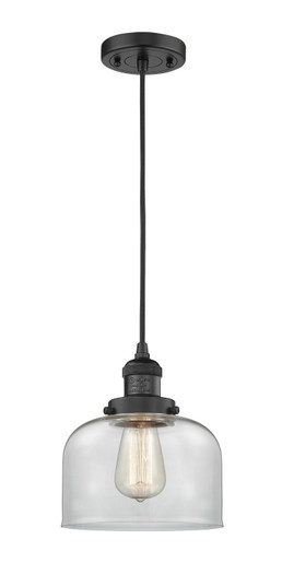 Franklin Restoration One Light Mini Pendant in Matte Black (405|201C-BK-G72)