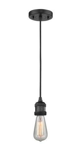 Franklin Restoration One Light Mini Pendant in Matte Black (405|201C-BK)