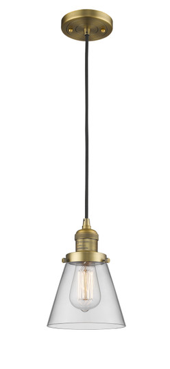 Franklin Restoration LED Mini Pendant in Brushed Brass (405|201C-BB-G62-LED)