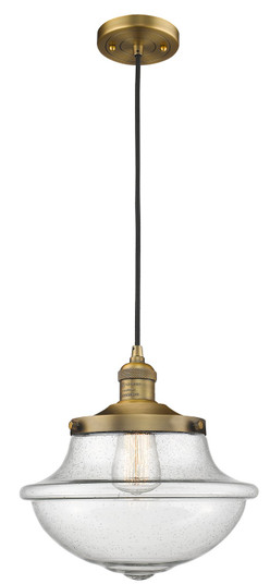 Franklin Restoration LED Mini Pendant in Brushed Brass (405|201C-BB-G544-LED)