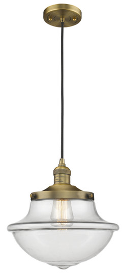 Franklin Restoration One Light Mini Pendant in Brushed Brass (405|201C-BB-G542)