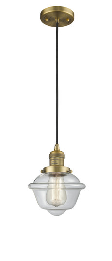 Franklin Restoration One Light Mini Pendant in Brushed Brass (405|201C-BB-G532)
