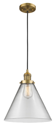 Franklin Restoration One Light Mini Pendant in Brushed Brass (405|201C-BB-G42-L)