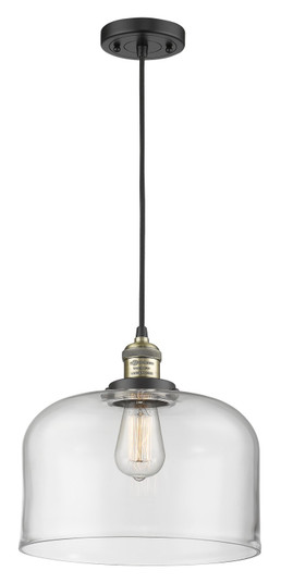 Franklin Restoration One Light Mini Pendant in Black Antique Brass (405|201C-BAB-G72-L)