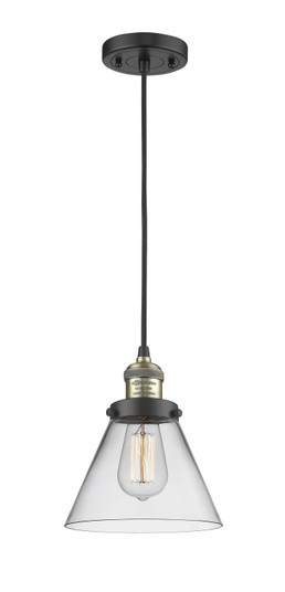 Franklin Restoration One Light Mini Pendant in Black Antique Brass (405|201C-BAB-G42)