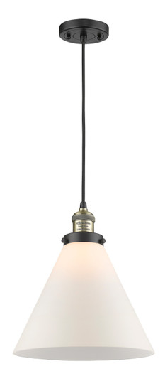 Franklin Restoration LED Mini Pendant in Black Antique Brass (405|201C-BAB-G41-L-LED)