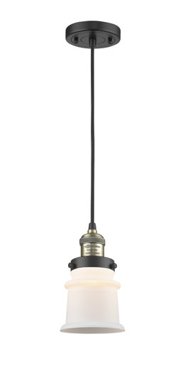 Franklin Restoration One Light Mini Pendant in Black Antique Brass (405|201C-BAB-G181S)