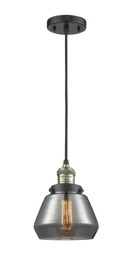Franklin Restoration One Light Mini Pendant in Black Antique Brass (405|201C-BAB-G173)