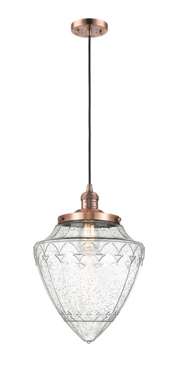 Franklin Restoration One Light Mini Pendant in Antique Copper (405|201C-AC-G664-12)